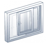 Tipo de apertura de puertas PVC corredera elevadora