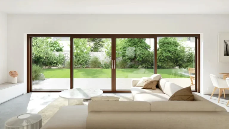 Puertas correderas minimalistas en interior