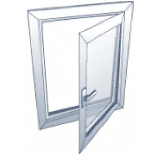 Tipo de apertura de puertas PVC abatible vertical