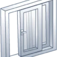 Tipo de apertura de puertas PVC corredera tradicional