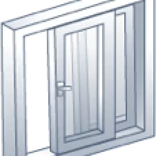 Tipo de apertura de puertas PVC corredera tradicional