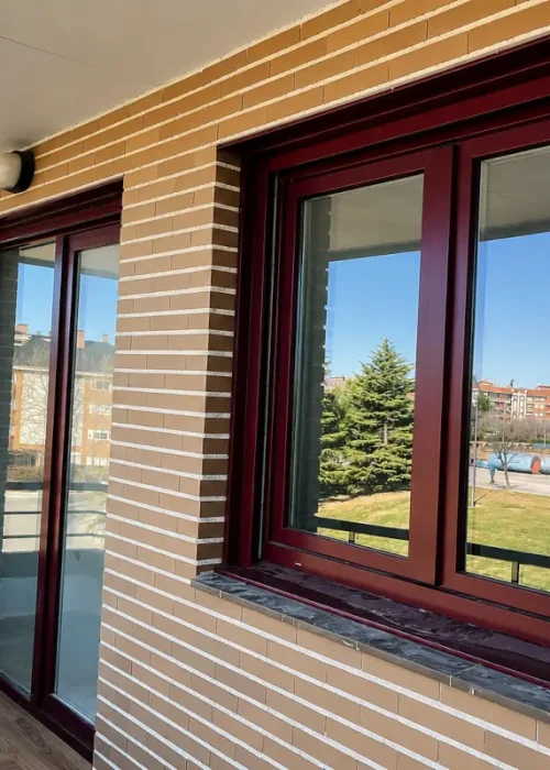 Ventanas de PVC color madera