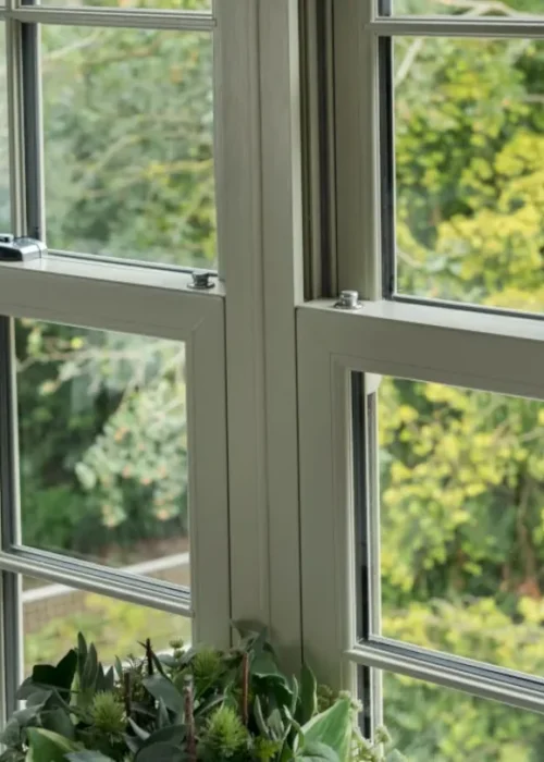 Ventana de PVC con cuarterones en Algete